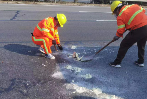 商洛公路下沉注浆加固